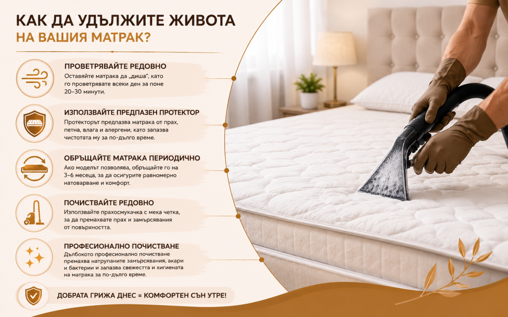 Как да удължите живота на вашия матрак?