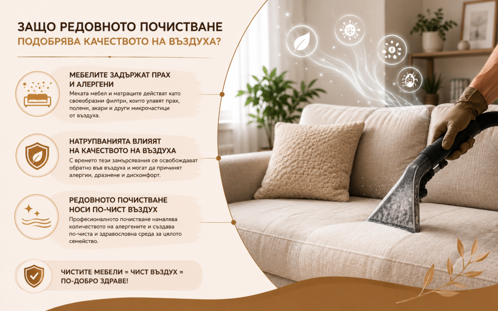 Защо редовното почистване подобрява качеството на въздуха?
